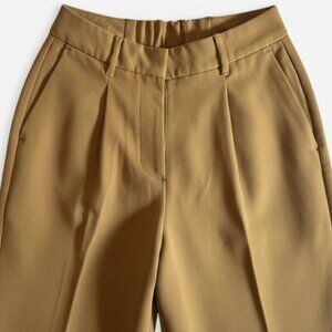 Old Navy Taylor Straight Trouser Pants Womens XS Tan Elastic Waist